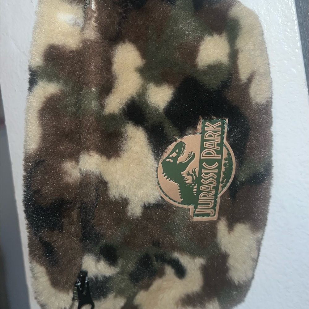 Jurassic Park Camouflage Fleece Pouch